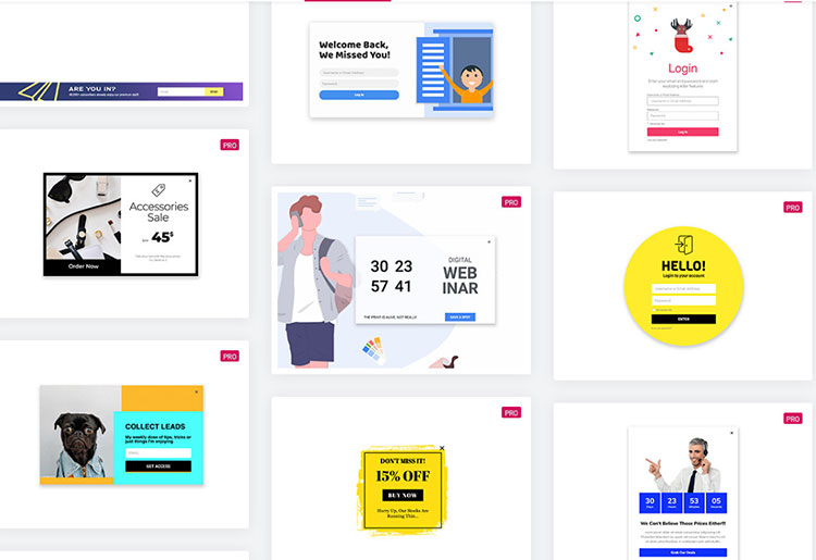 contoh template popup elemen