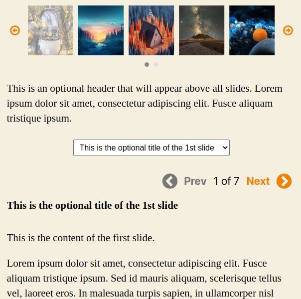 WordPress 帖子滑块轮播插件。