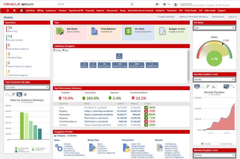 Revisão do NetSuite ERP.