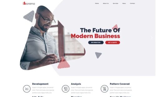 Thème WordPress pour entreprise moderne Moreno.