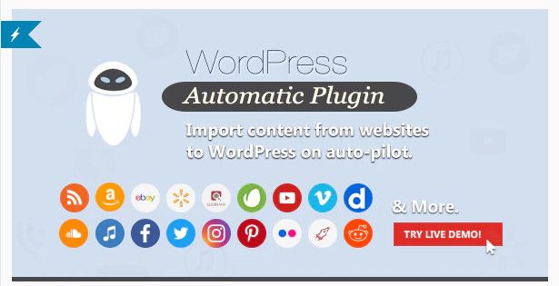 El complemento automático de Wordpress publica automáticamente desde casi cualquier sitio web en WordPress.