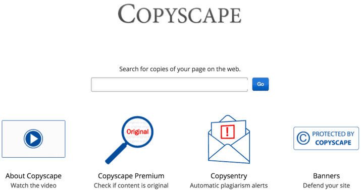 Copyscape juga memiliki fitur peringatan plagiarisme otomatis.