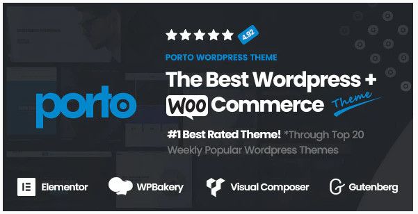 Wielofunkcyjny motyw Porto WooCommerce.