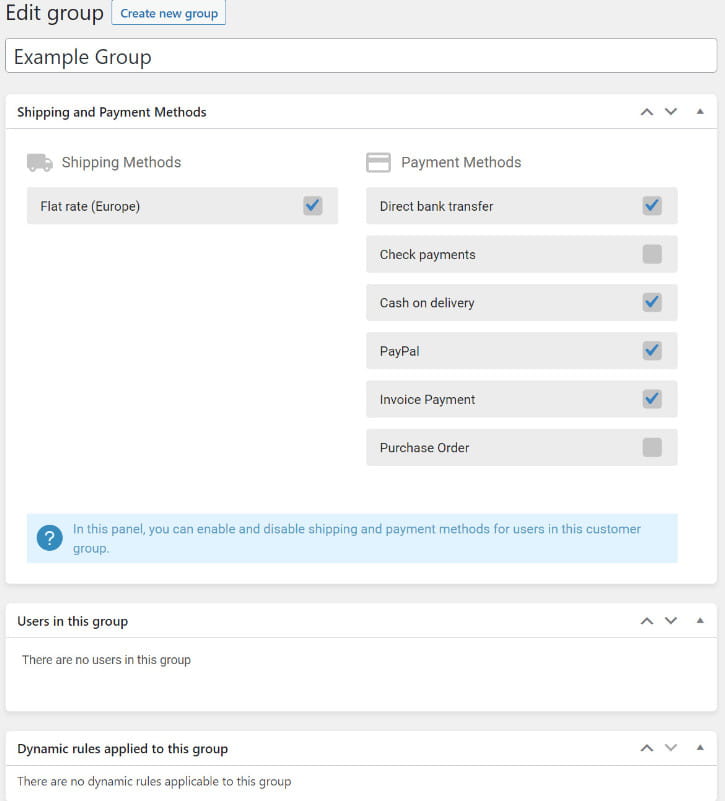 B2BKing wie erstelle ich eine Gruppe?