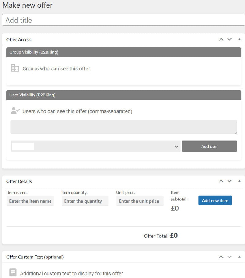 B2BKing wie erstelle ich ein Angebot?