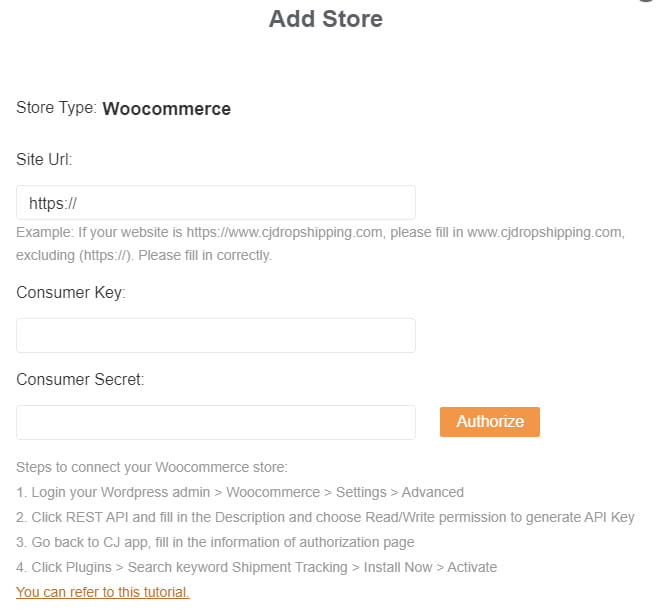 CJdropshipping WooCommerce-Integration.