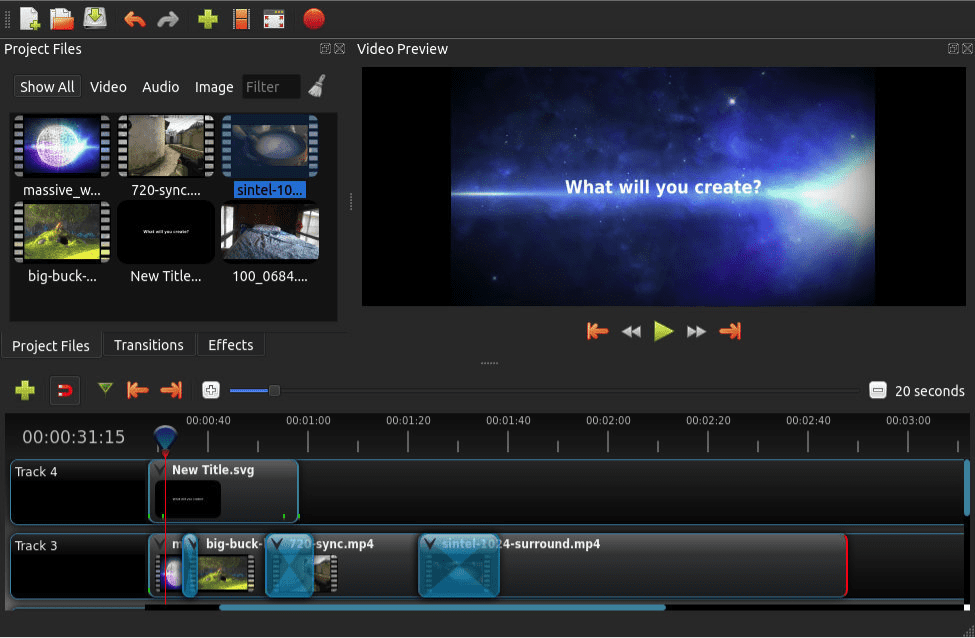OpenShot - программа для редактирования видео для windows
