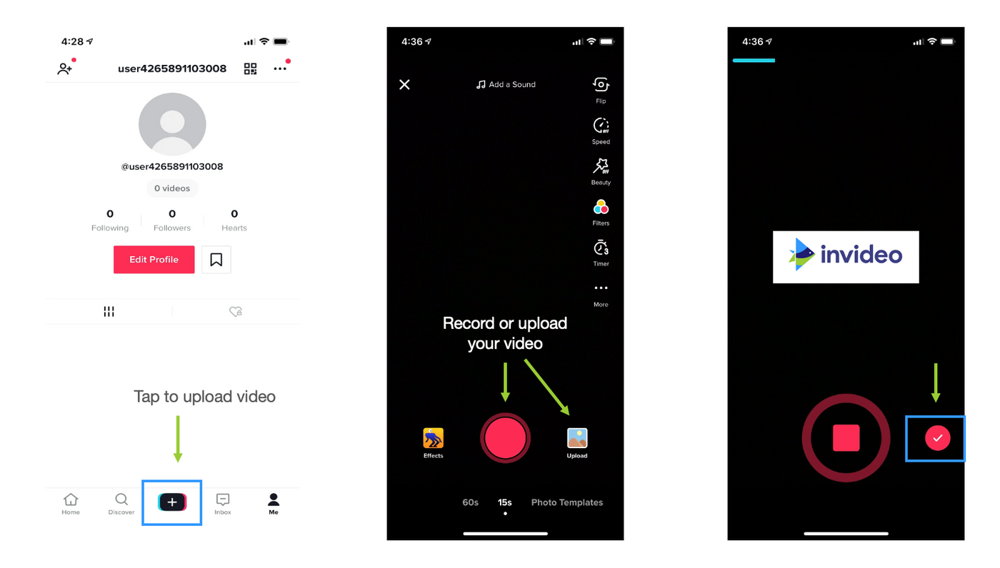 add tiktok text to video online