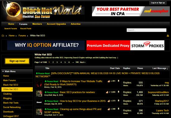 SEO форумы Black Hat World SEO Forums