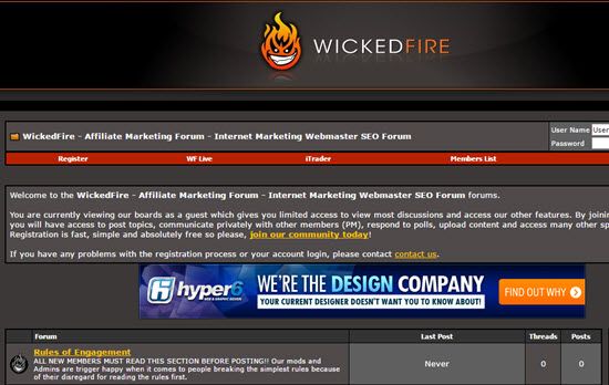 SEO форумы Wicked Fire