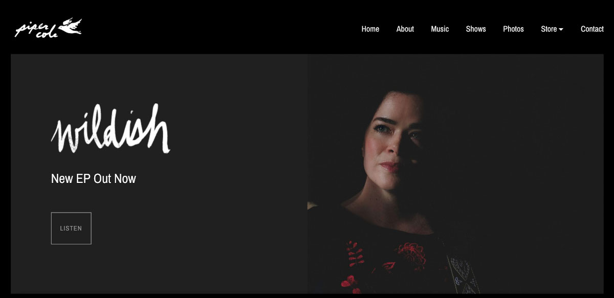 Come progettare un ottimo sito web per cantautori Homepage