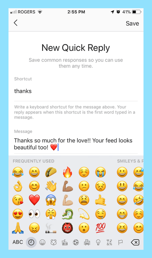 Dmでinstagramクイック返信を使用する方法 Affde マーケティング