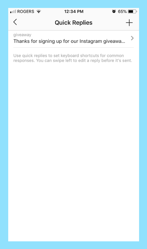 Dmでinstagramクイック返信を使用する方法 Affde マーケティング
