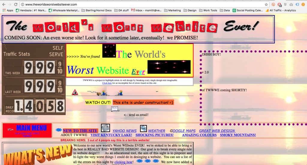 Die schlechteste Website der Welt