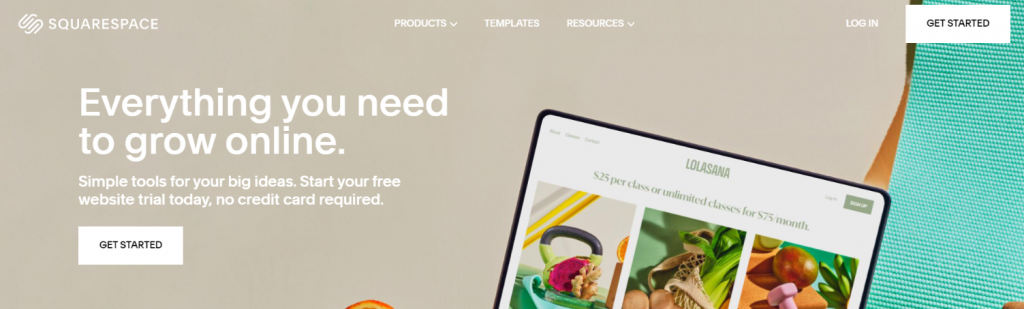 Squarespace : site de blogs