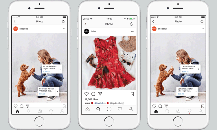 publicación de compras de instagram