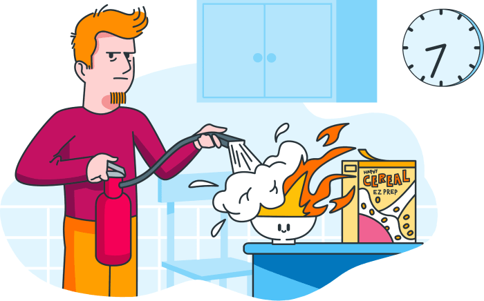 Illustration de la matrice de temps