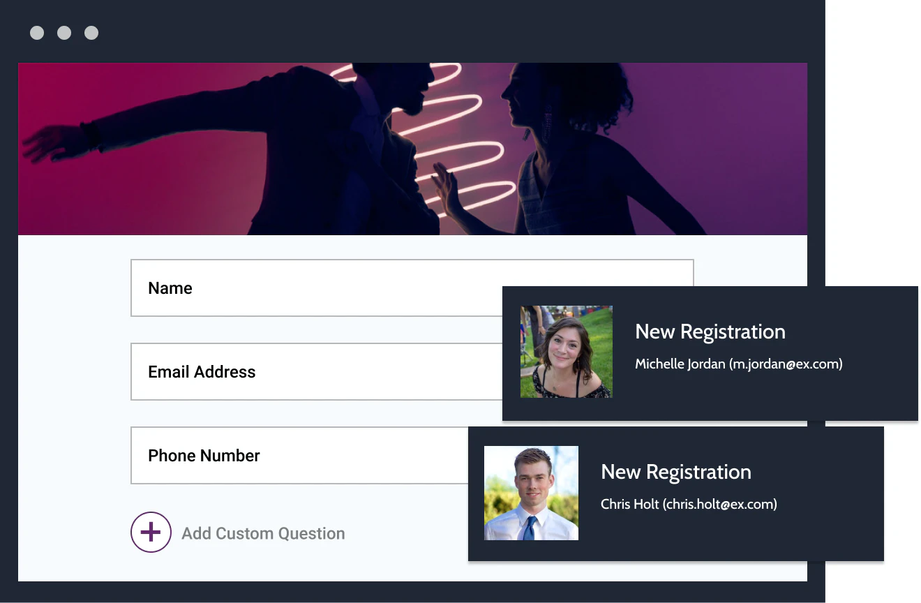 EventCreate sammelt Event-Anmeldungen online EventCreate collect event registrations online