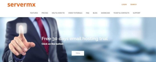 Servermx home page as one of the best hosting provoders