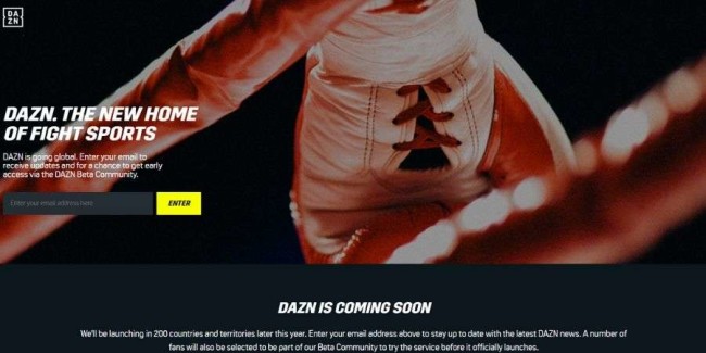 DAZN website