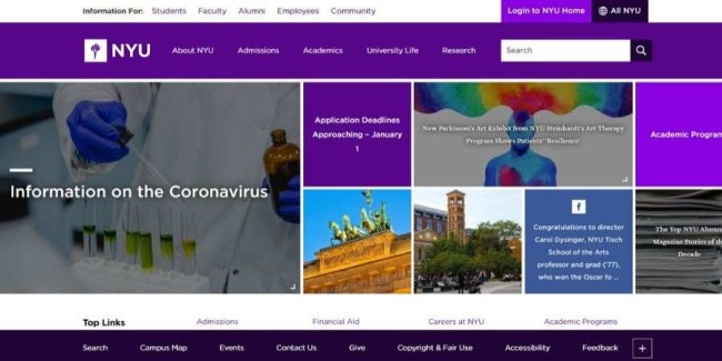 Uniwersytet w Nowym Jorku Top school for app developers: New York University