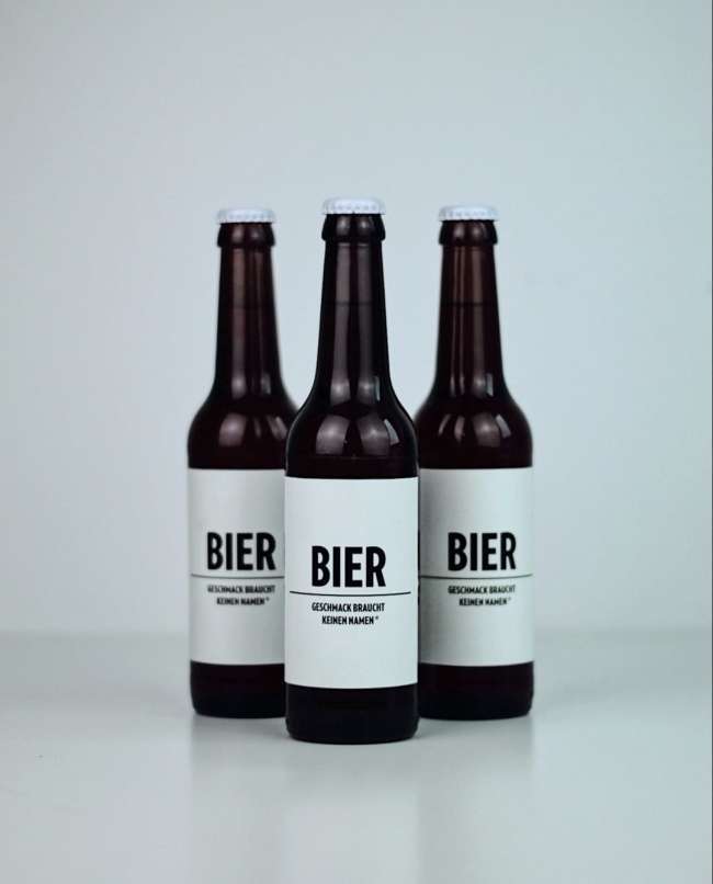 Bier Bier label design