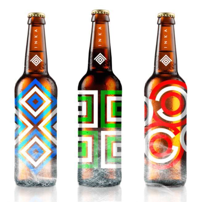 Inka Premium Beer label design