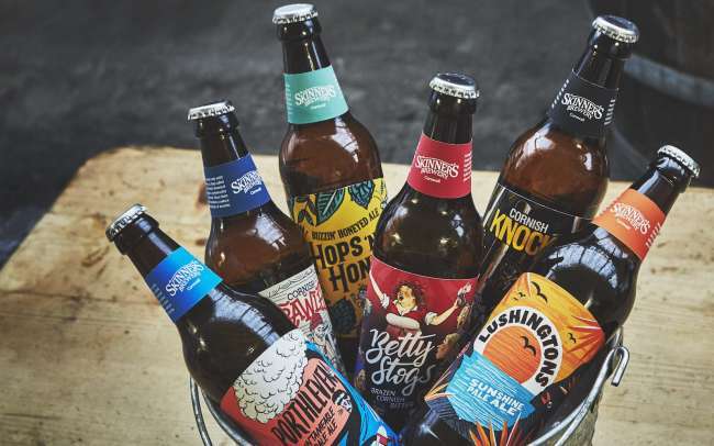 best beer label design: Skinner’s Ales