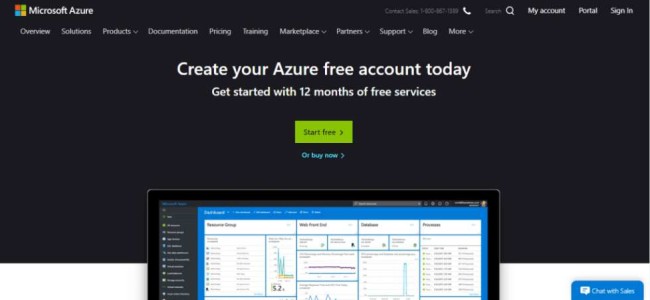 軟件開發工具:Microsoft Azure 主頁