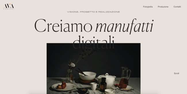 AVA Company design site de moda