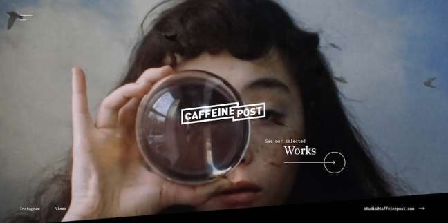 Caffeine Post - cele mai bune exemple de design de site-uri web de modă