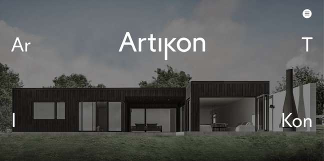 Artikon 아키텍처 웹 사이트 디자인