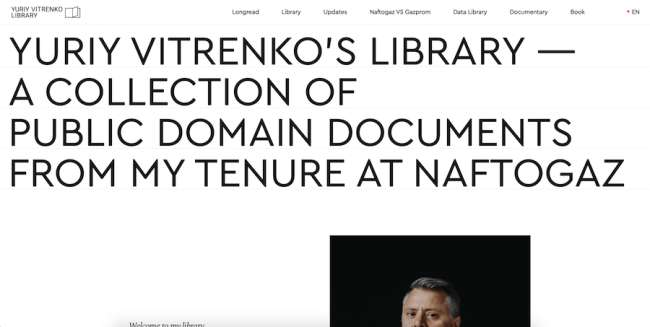 Yuriy Vitrenko 图书馆最佳新闻和杂志网站设计