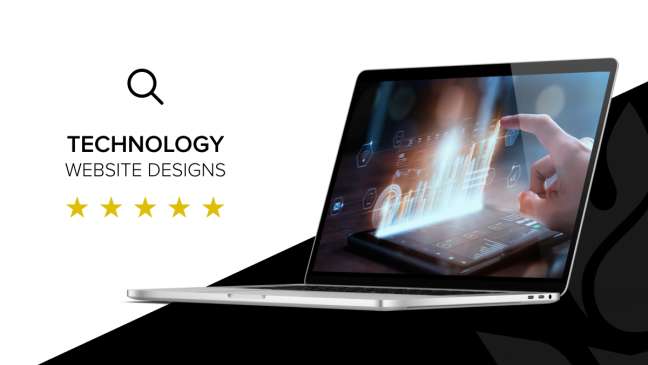 Bestes Design von Technologie-Websites