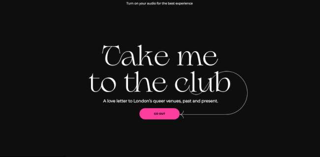 Take Me to the Club mejores diseños de sitios web educativos