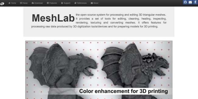 best 3D printing software: MeshLab