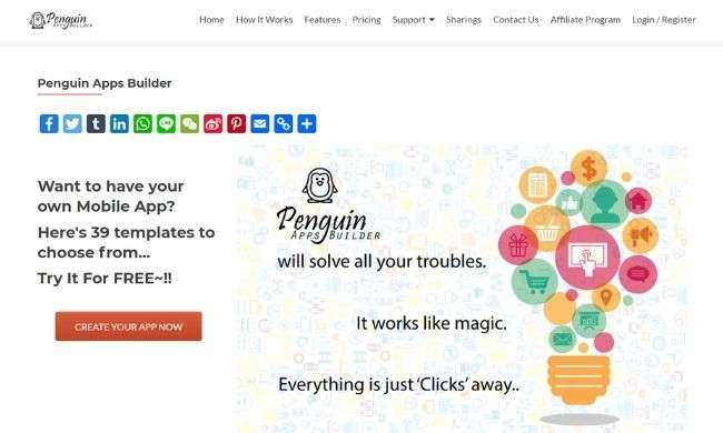 企鹅应用程序生成器 Penguin Apps Builder