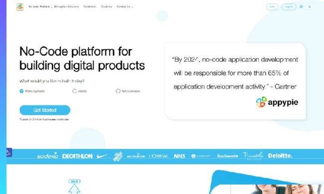 free-app-builders-Appy-Pie free app builders: Appy Pie