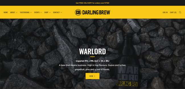 Projekty stron internetowych Darling Brew