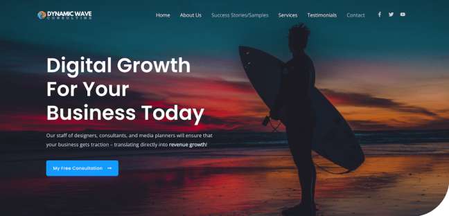 Projektowanie stron internetowych Dynamic Wave Consulting
