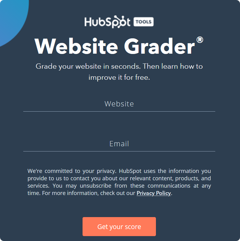 HubSpot-Website-Grader