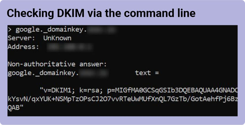 Проверка записи DKIM