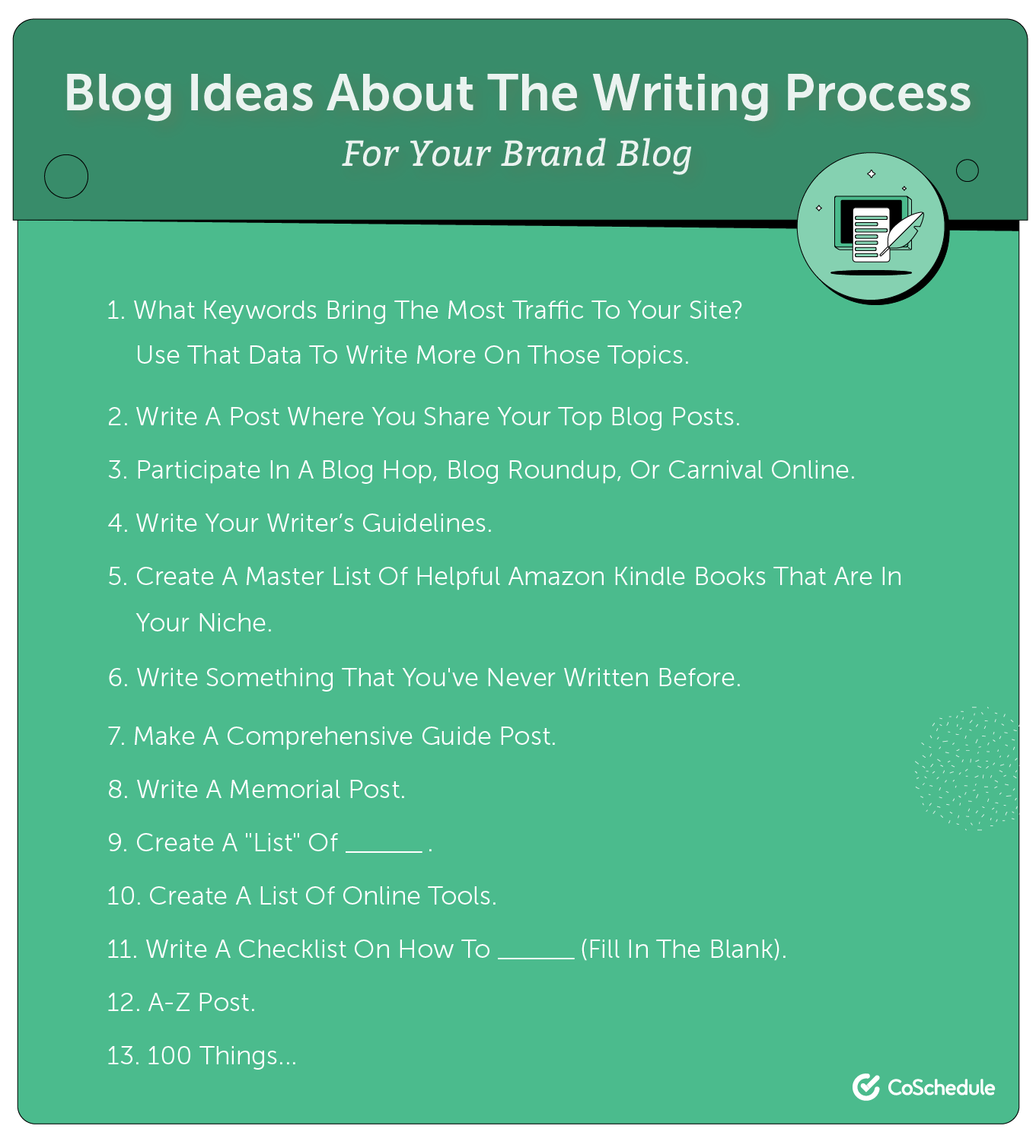 Ideas de temas de blog preparando a su escritor para el exito