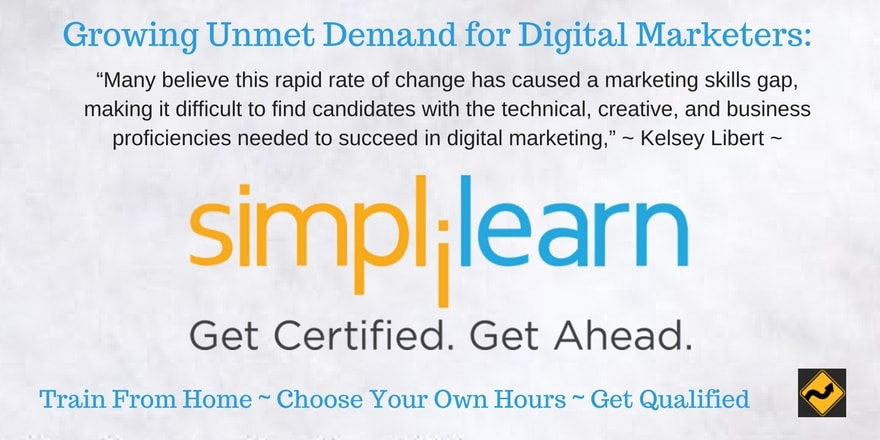 Simplilearn 数字营销培训:立即获得高薪紧缺职位的资格