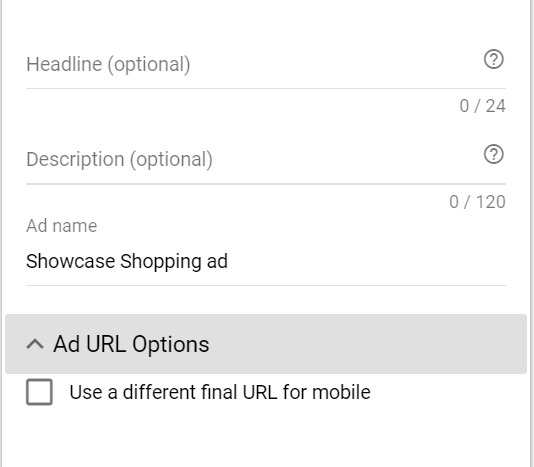 reclamele Google prezintă textul anunțurilor pentru cumpărături