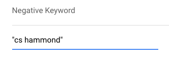 modificarea tipului de potrivire a cuvintelor cheie negative în reclamele Google