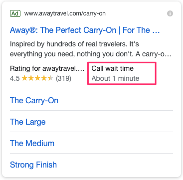 google-ads-away-ad-call-extension-call-wait-time