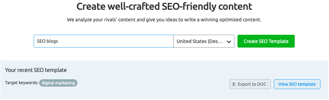 SEO Content Templates