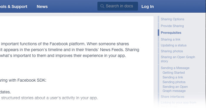 文档示例 facebook