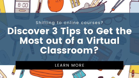está mudando para cursos online? descubra 3 dicas para aproveitar ao máximo uma sala de aula virtual. Saber mais